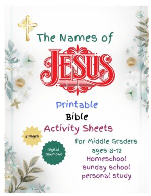 Faith-Based Activity Pages for Kids: The Name of Jesus Download & Print