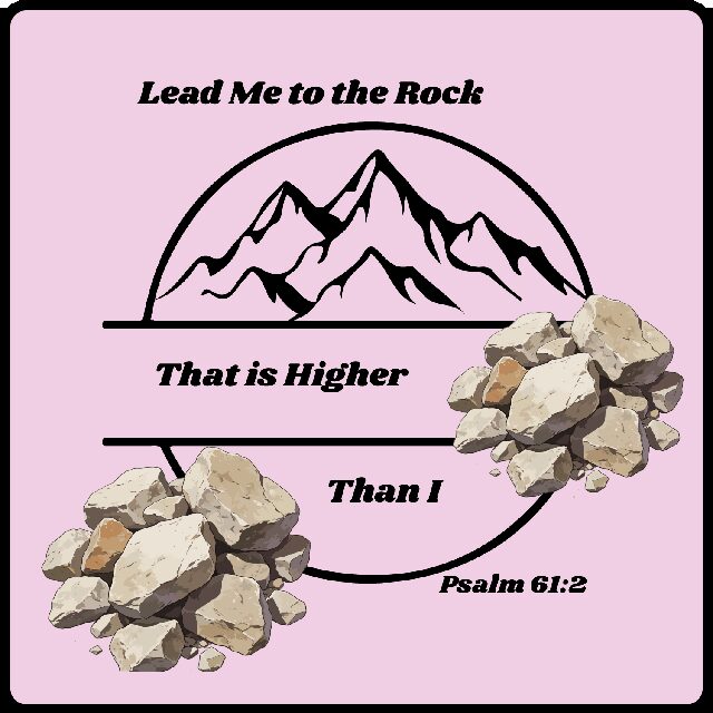 Inspirational Wall Art Digital Download Bible Verse Home Decor Lead Me to the Rock