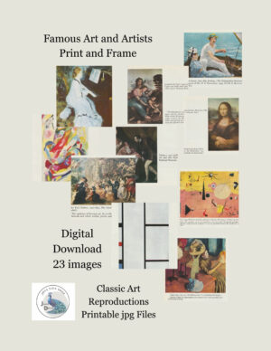 Classic Art Prints: 23 Vintage Paintings for Home Decor (Digital Download)