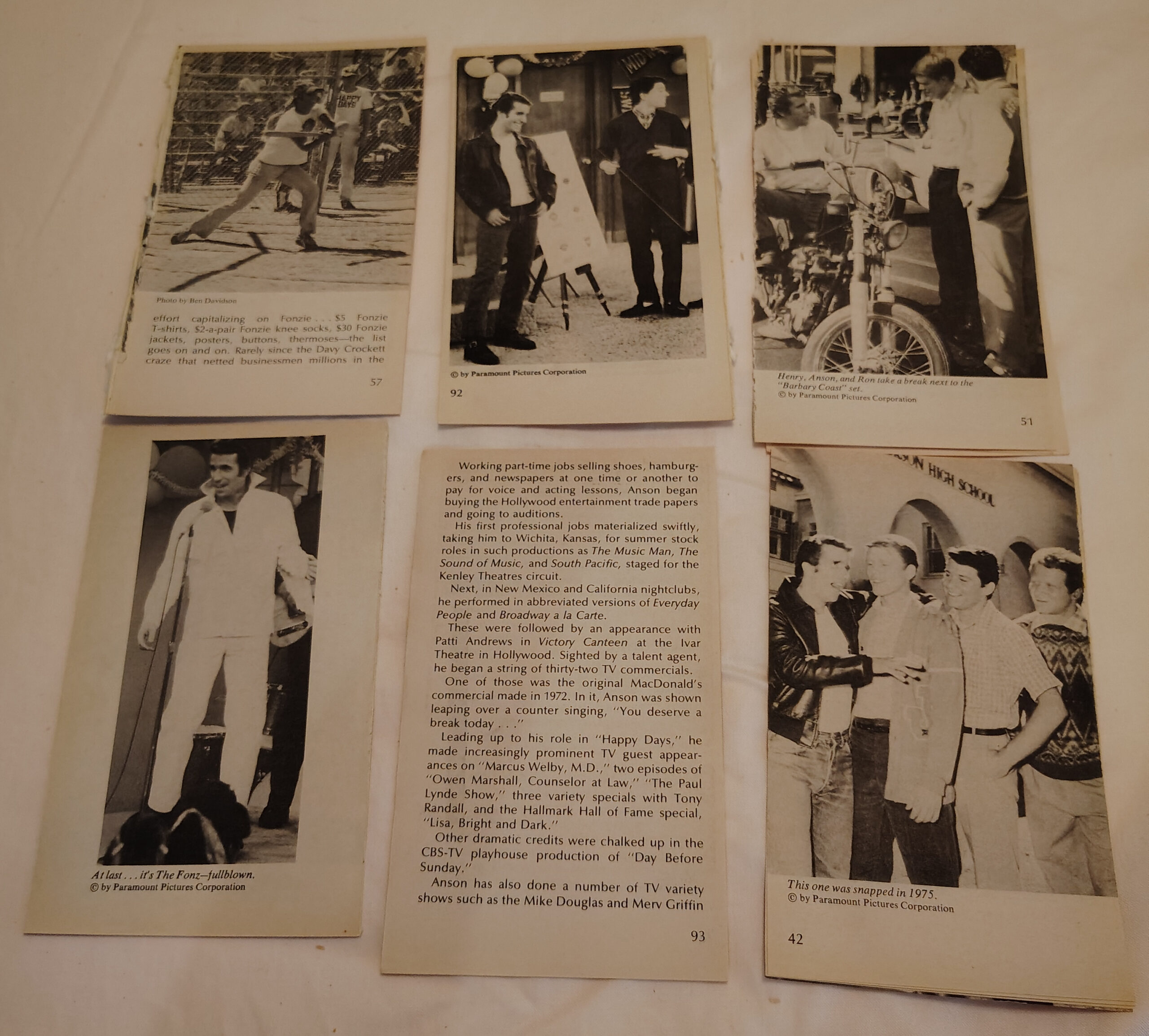 1976 Fonzie Scrapbook Pages for Junk Journalers | Retro for Happy Days Fans | Henry Winkler photos - Image 6