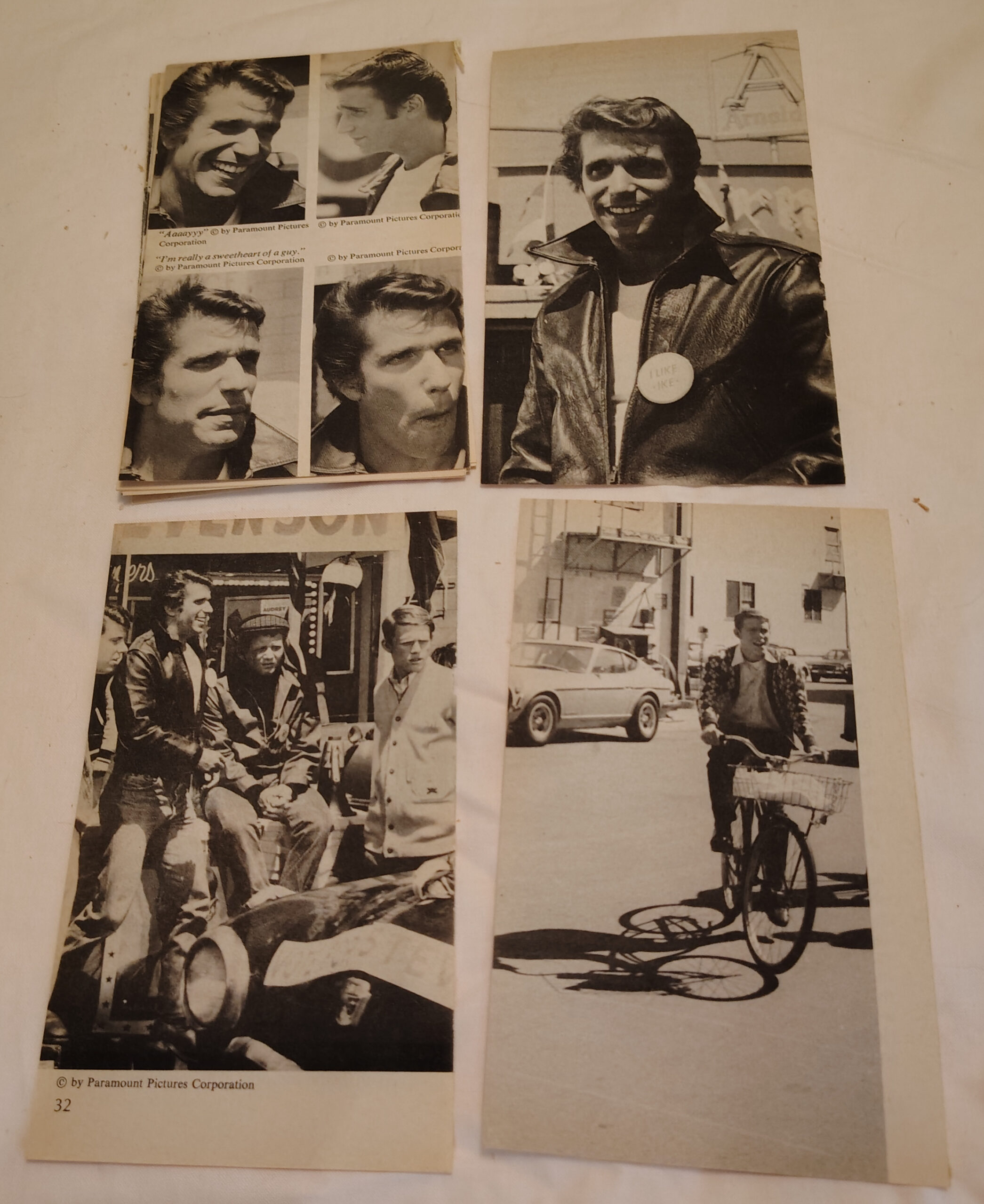 1976 Fonzie Scrapbook Pages for Junk Journalers | Retro for Happy Days Fans | Henry Winkler photos - Image 7