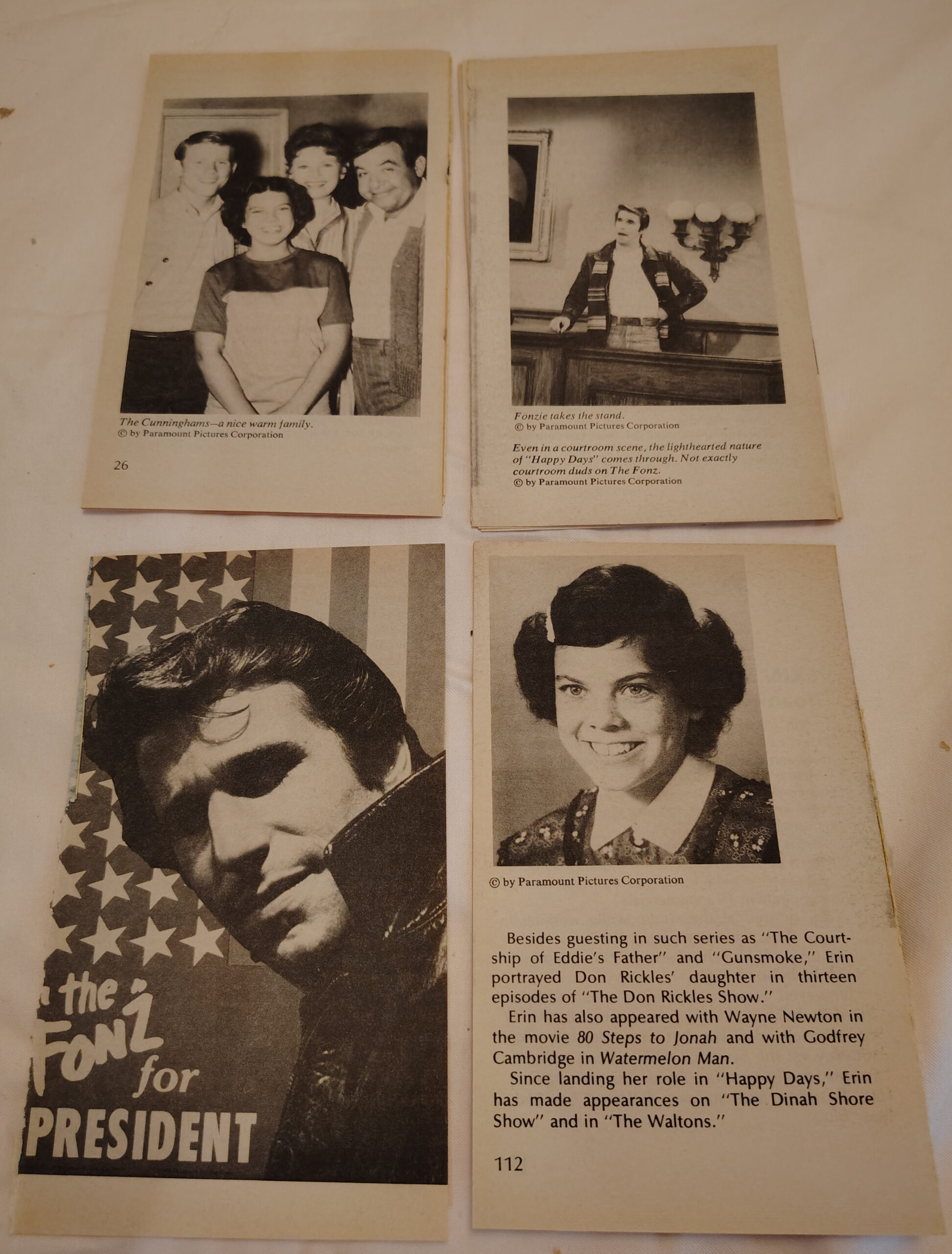 1976 Fonzie Scrapbook Pages for Junk Journalers | Retro for Happy Days Fans | Henry Winkler photos - Image 4